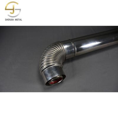 China Industrial Design 1m One Piece Cut And Welded Universal Chimney Muffler Pipe Extensions Customized for sale