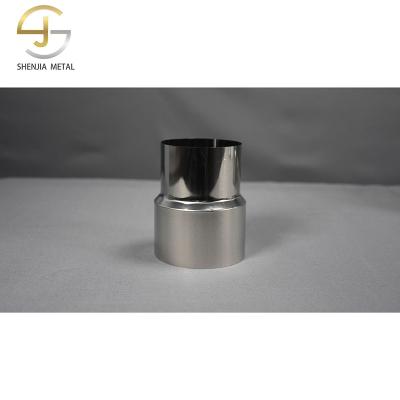 China Industrial Aluminum Direct Special 60 Stainless Steel Double Change Double Pipe Mouth Small Into The Big Mouth 70 Smoke Pipe for sale