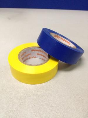 China PVC Blue / Yellow Insulation Tape For Protect And Mark Cables for sale