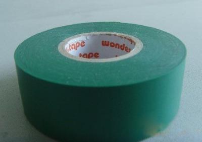 China Green PVC Wire Harness Tape Heat Resistant With Matte Surface ROHS for sale