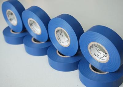 China Blue Adhesive Insulation Tape , Shiny Heat Resistant Electrical Tape for sale