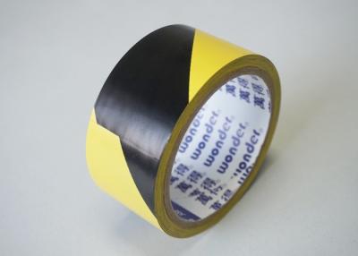 China Achem Wonder Black And Yellow Strong Glue PVC Warning Tape Heat Resistant for sale