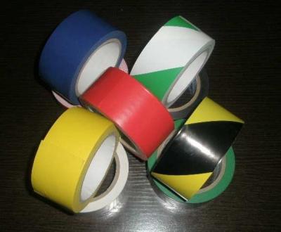 China Polyvinyl And Rubber Adhesive Pvc Warning Tape For Building Or Traffic Protection for sale