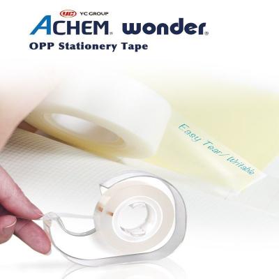 China Waterproof Achem Wonder Tape Transparent Tape for Waterproof OPP Packing Tape International Market for sale