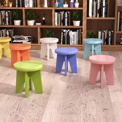 China Modern Good Quality Wooden Round Modern Living Room Furniture Small Chair Stool Chair For Kids for sale