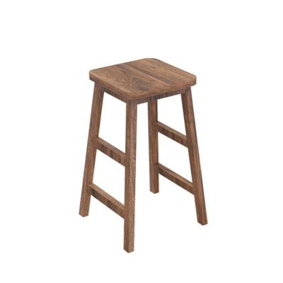 China Good Quality High Quality Modern Fancy Modern Living Room Stool Bar Customized Large Square Wooden Chair for sale