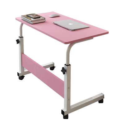 China Extendable Simple Portable Wooden and Metal Folding Mobile Lazy Bedside Lift Computer Desk for sale