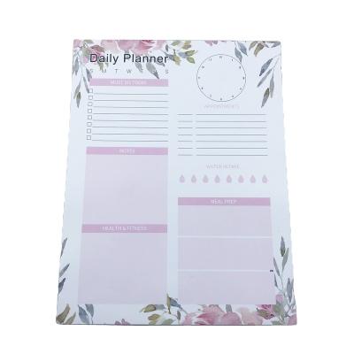 China Customized Self Adhesive Factory Printing Template List Pad With Magnet Daily Planner Removable Sticker Magnetic Notepad for sale