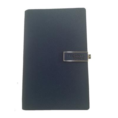 China Unique Design Hot Sale PU Folder Card Slot Office Note Printed Leather Loose-leaf Notebook for sale