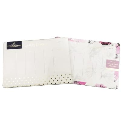 China Professional Writing Pads China Manufacture Customized Logo Weekly Office Planner Diary for sale