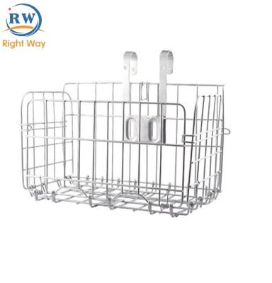 China Durable High Quality Bike Handlebar Wire Metal Bicycle Front Basket for sale