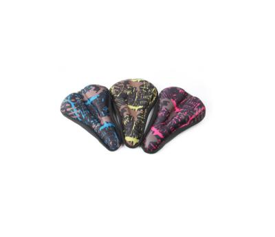 China Good way eco-friendly high quality thicken gel injection printed cushion bike seat cover for sale