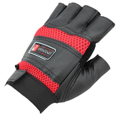 China Custom Half Finger Sports Safety Leather Motorcycle Hand Glove Motorcycle Glove for sale