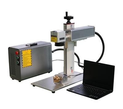 China Rotary 20W 30W 50W Mini Portable Laser Marking Machine for sale