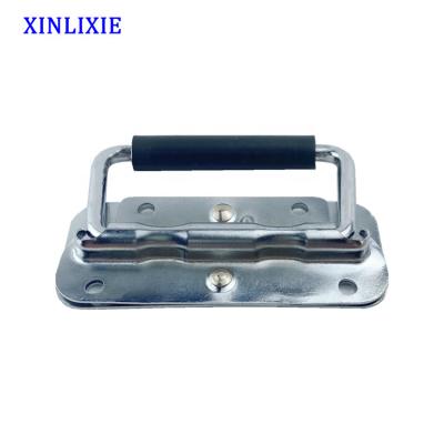 China Tool Box Factory Price Theft Cabinet Rubber Handle Spring Loaded Case Handle / Wooden Box for sale