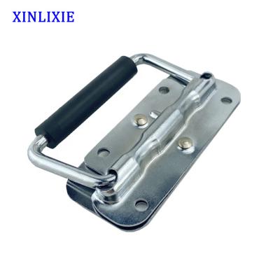 China Tool Box Suitcase Metal Handle Cabinet / Wooden Box Tool Box Folding Case Spring Handle for sale