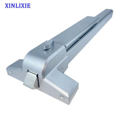 China hotel & hospital & school & Mail & Office Building Emergency Exit Double Door Safety Device Iron Paint Sliver 650Mm Panic Bar Lock for sale