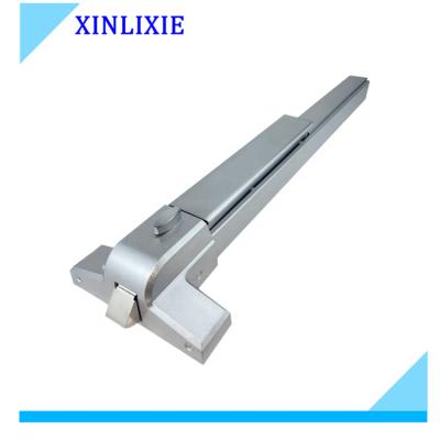 China hotel & hospital & school & Mail & Vertical Office Building Security Door Safety Device Rod Emergency Doors 650MM Iron Paint Sliver Panic Bars for sale