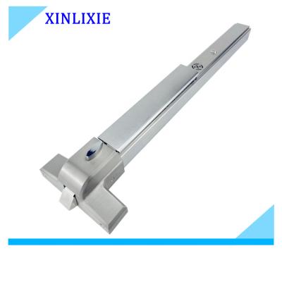 China hotel & hospital & school & Mail & Office Building Fire Door Safety Device 650MM Vertical Rod Push Panic Bar Heavy Duty Push-Pull Alarm for sale