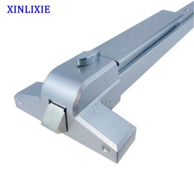 China hotel & hospital & school & Mail & Rod Security Iron Paint Sliver Hardware Doors Office Building Anti Emergency Vertical Escape Commercial Panic Bar for sale