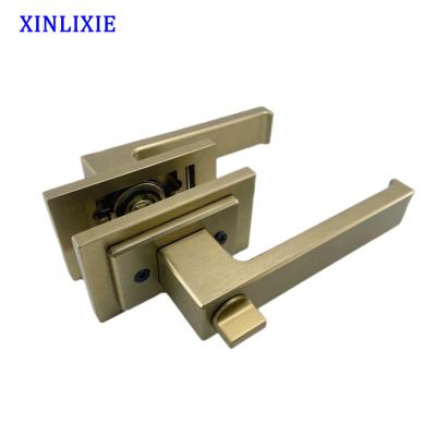 China Modern manufacturers wholesale bedroom residential toilet aluminum door handle for sale