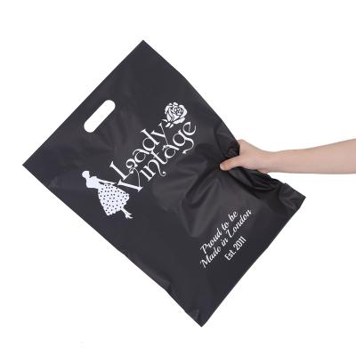 China Heavy Duty Express Packing Self Seal Waterproof 2.5 Mil Custom Mailing Envelopes Black Courier Poly Mailer Bags With Handle for sale