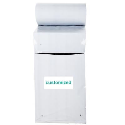 China Security Support Printed Custom Mailer Plastic Bag On Rolls Tote Auto Courier Bag for sale