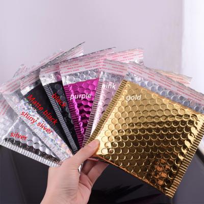 China Strong Adhesive/Shock-resistance/Waterproof/Nice Printing Mailing Envelope Bag Custom 4x8 Shipping Logo Printed Holographic Poly Bubble Mailer for sale