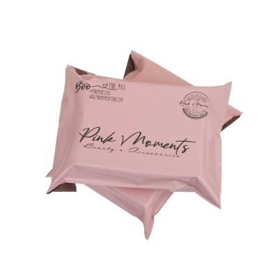 China Matt Pink Reusable Polymailer Biodegradable Polythene Nothing Delivery Courier Customized Printed Poly Mailer Bags for sale