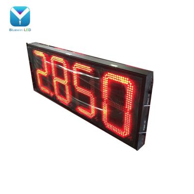 China Gas Station White Color High Brightness 4 Digit 7 Segment Digital Led Display for sale