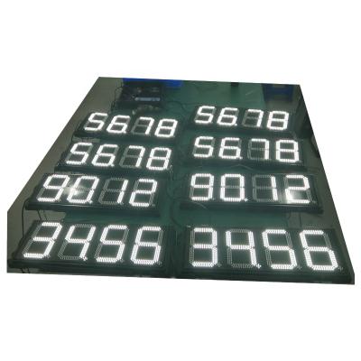 China Outdoor Outdoor Led Board Gas Station Led Price Sign Screen , LED Mechanical Digital Gas Price Display for sale