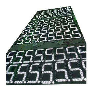 China Gas gas station high quality18 inch petrol station white LED sign board display PCB for sale