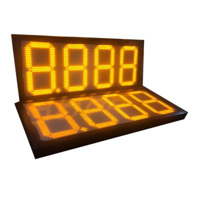 China Professional digital gas station fuel price signs in LED display for gas station for sale