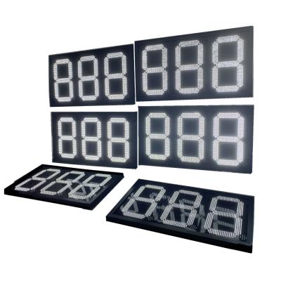 China Gas Petrol Station 24inch 8.88 Led Fuel Price Sign Display Board Digital Led Panel For Gas Station for sale