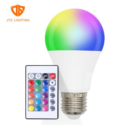 China Remote Control E27 4W 16 Color RGB LED Light Bulb Residential Radio RGB Lamp Smart Light Bulbs for sale