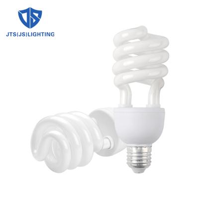 China MINISTRY OF THE INTERIOR PUBLIC INTEREST QUALITY half shape cfl E27 B22 15w 20w indoor spiral energy saving light bulb for sale