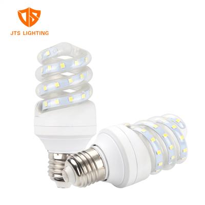 China Zhongshan Residential Factory Half Spiral E27 B22 110V 220V 3W 5W 7W 9W 12W Bulbs Led Bulbs Energy Saving Lights for sale