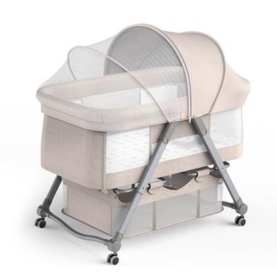 China Modern Foldable Crib Crib Baby Crib Cot Comfy and Safe for sale