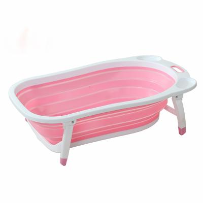 China Baby Bath Cleaning Hot Selling Collapsible Folding Bathtub for Newborn Folding Bathtub for Baby for sale