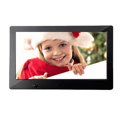 China Clock 10 Inch 1280*800 IPS Acrylic Wall Mount Digital Photo Frame Motion Sensor for sale