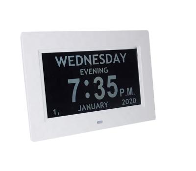 China Clock Factory Low Price High Quality 7 Inch Black Daily Life Reminder Tag Table Digital Wifi Photo Frame for sale