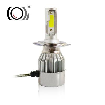 China New C6 H4 LED Aluminum Headlight H13 9005 9006 H1 H3 H27 881 H11 12V Car LED H7 LED Light H7 LED Headlight Bulb for sale