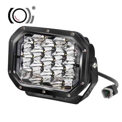 China Amber Angel Eyes Yellow White Led Headlight Amber Angel Eyes Yellow White Led High Power 7 Inches Aluminum Housing Drive 12V 24Volt 4x4 DRL Offroad Light Led Work Lights for sale