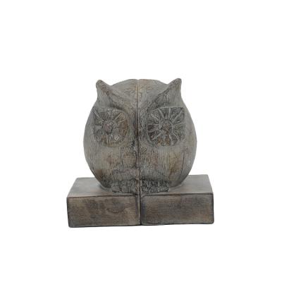 China Resin Resin Wood Like Owl Book End, Resin Simulation Horse Head Bookend, Resin Wall Decor and Wooden Table Top for sale