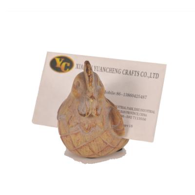 China NATIONAL resin chicken woodlike namecard, business card holder, wooden business card holder for sale