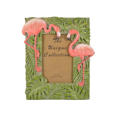 China Resin Resin Sheet Flamingo 4*6 Photo Frame, Photo Frame, Decorative Resin Photo Frame for sale