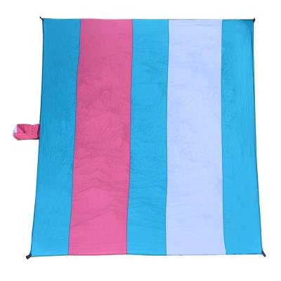 China Outdoor Activity Sandproof Beach Blanket, 330*275CM Large And Compact Beach Mat Sand Mat Quick Drying Free, Light, for sale