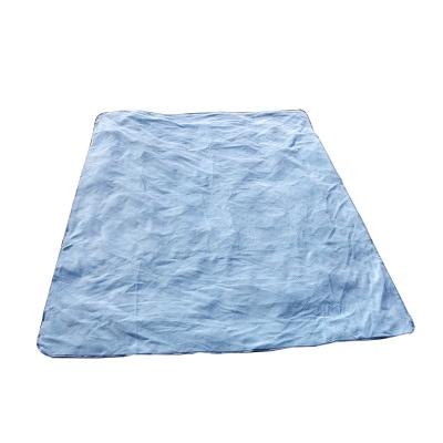 China Warm waterproof lightweight durable camping blanket and light weight, quilted with extra thick fleece throw blanket for sale