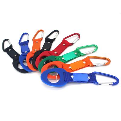 China Silone Outdoor Straps Silicone Water Bottle Holder Carabiner for sale