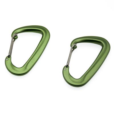 China Outdoor Black Speed ​​Carabiner Outdoor Activity Hooks Swing Gate Aluminum Carabiner Wire Carbine for sale